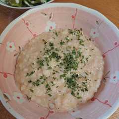 รูปของ 【一人飯】ツナとチーズのリゾット