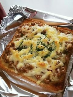 ワタシの好きな納豆トースト♪-レシピのメイン写真