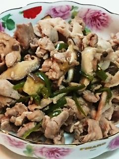 豚肩ロースと茄子とピーマンの和風蒸し炒め-レシピのメイン写真