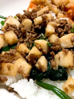 長芋とひき肉のどんぶり-レシピのメイン写真