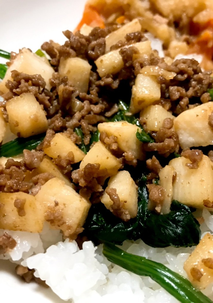 長芋とひき肉のどんぶり-レシピのメイン写真