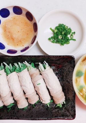 シリコンスチーマーで水菜の豚肉巻き蒸し★-レシピのメイン写真