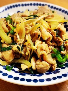 豚肉とえのきニラ炒め-レシピのメイン写真