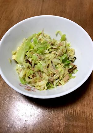 レンチン塩昆布入りキャベツとツナ和え-レシピのメイン写真