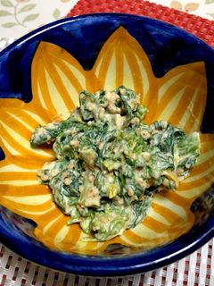 菜の花の胡麻マヨ和え-レシピのメイン写真