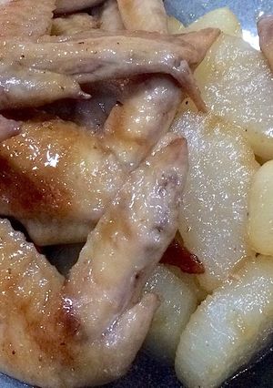 圧力鍋なしで作る手羽先と大根のてり煮♬-レシピのメイン写真