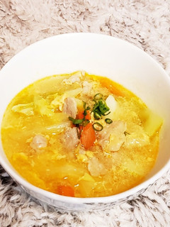サンラータン風野菜たっぷり簡単スープ♪-レシピのメイン写真