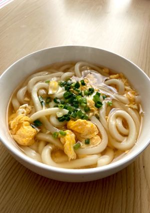 基本☆卵とじうどん-レシピのメイン写真