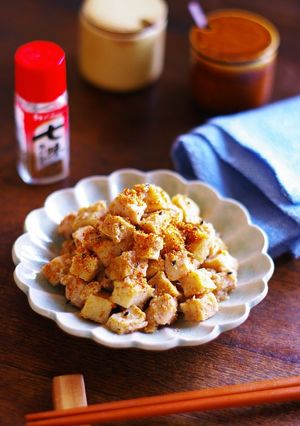 鶏胸肉と厚揚げのレンチン七味生姜煮-レシピのメイン写真