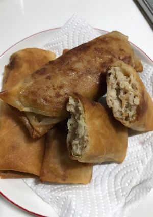 パリパリ！白菜で餃子春巻き-レシピのメイン写真