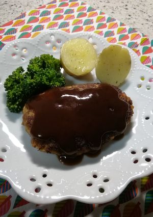 余ったかき揚げでハンバーグ-レシピのメイン写真