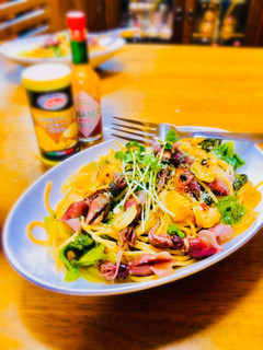 ホタルイカのペペロンチーノ498kcal-レシピのメイン写真