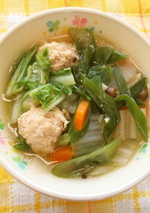 鶏だんごなべ-レシピのメイン写真