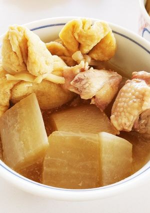 餅巾着と大根の煮物-レシピのメイン写真