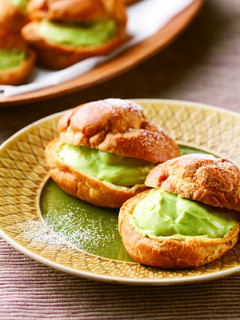 桑抹茶シュークリーム-レシピのメイン写真