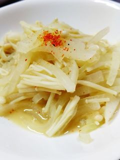 大根とえのきの白だし炒め-レシピのメイン写真