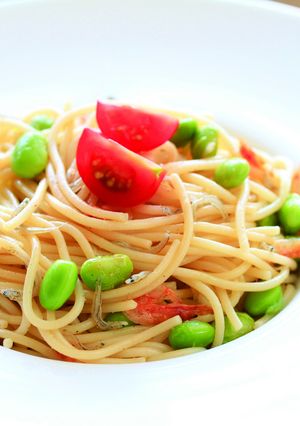 低GI、枝豆としらすのペペロンチーノ-レシピのメイン写真