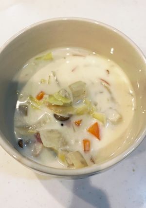 【幼児食にも】野菜たっぷりクリームスープ-レシピのメイン写真