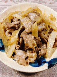 簡単!菊芋と豚肉の生姜焼き-レシピのメイン写真