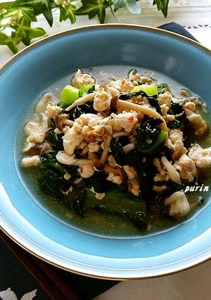 ご飯が進む♪ターサイとひき肉の豆板醤炒め-レシピのメイン写真