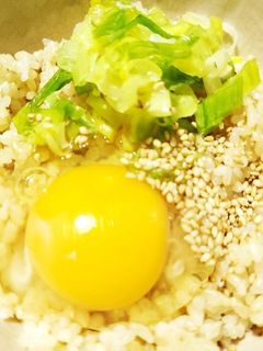 玄米ご飯卵かけご飯-レシピのメイン写真