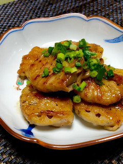 蓮根の豚肉巻〜チリソース甘辛照り焼き-レシピのメイン写真