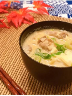 豆乳の おみそ汁-レシピのメイン写真