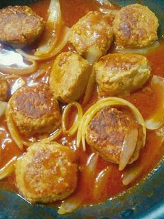 簡単煮込みハンバーグ-レシピのメイン写真