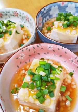 揚げ玉あんかけ豆腐-レシピのメイン写真