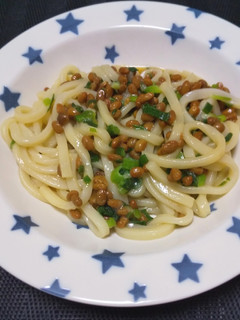 たっぷりネギと納豆の焼きうどん-レシピのメイン写真