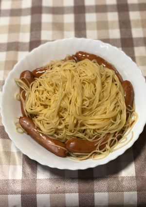 ウインナースッパゲティ受験パスタ-レシピのメイン写真