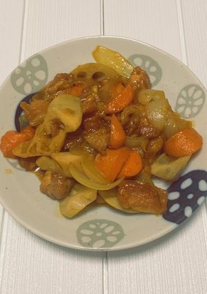 Amway れんこんと鶏肉の甘酢あん-レシピのメイン写真