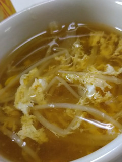 豆もやしの卵スープ-レシピのメイン写真