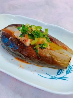 超簡単!丸ごと茄子焼きの下ろしポン酢-レシピのメイン写真