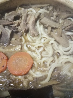 猪肉の味噌七味鍋から煮込みうどん-レシピのメイン写真