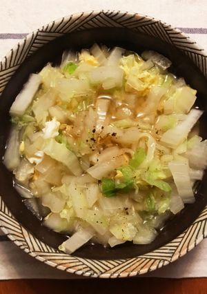 白菜の旨味、卵とじうどん-レシピのメイン写真