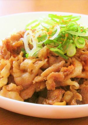 ご飯が止まら～ん！豚こま切れ肉の辛子焼き-レシピのメイン写真