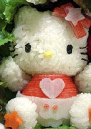 キャラ弁　キティちゃん　運動会のお弁当に-レシピのメイン写真