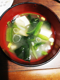 ほうれん草&豆腐の味噌汁-レシピのメイン写真