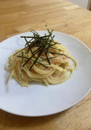 レンジで簡単　醤油麹のたらこパスタ-レシピのメイン写真