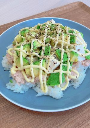 アボカドとツナと豆腐の低糖質丼-レシピのメイン写真