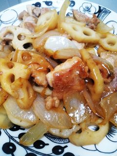 簡単♪れんこんと鶏もも肉の炒めもの-レシピのメイン写真