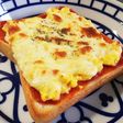 ふわふわたまごのチーズトースト♡