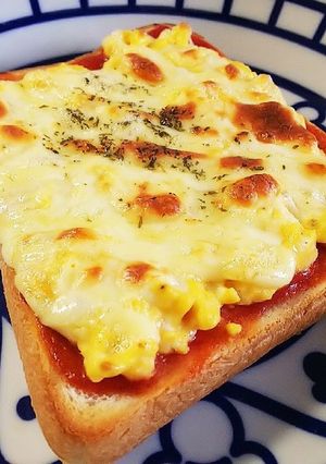 ふわふわたまごのチーズトースト♡-レシピのメイン写真