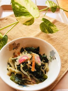保育園の給食☆彡わかめの酢の物-レシピのメイン写真