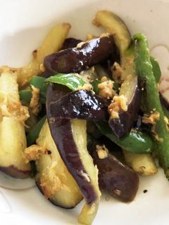 なすとピーマンのツナ炒めカレー風味-レシピのメイン写真