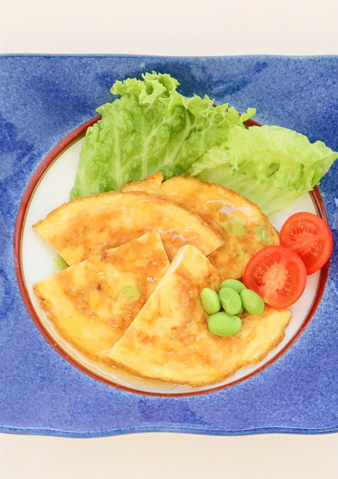 枝豆とカニのあんかけ卵-レシピのメイン写真