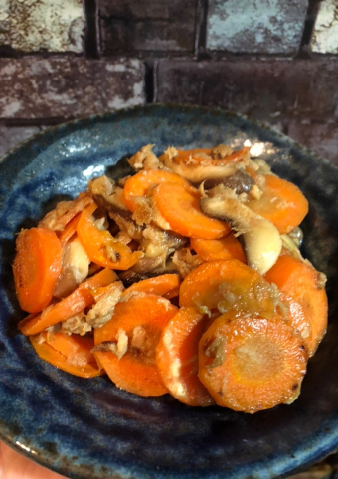人参と椎茸のツナマヨ醤油-レシピのメイン写真