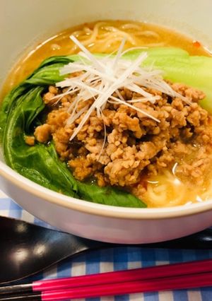 坦々麺！辛くない濃厚スープ♡-レシピのメイン写真