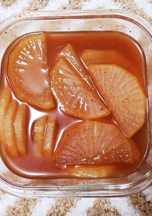 超簡単!レンチンだけ韓国風大根の煮物-レシピのメイン写真